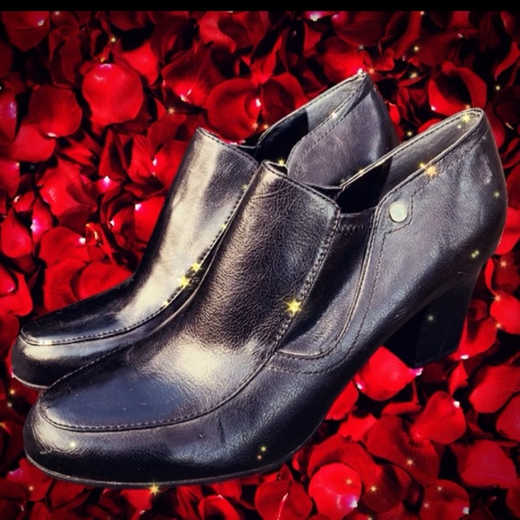 FRANCO SARTO BLACK FAUX LEATHER CHUNKY HEEL ANKLE BOOTS 🖤💋- 9 - Picture 10 of 10